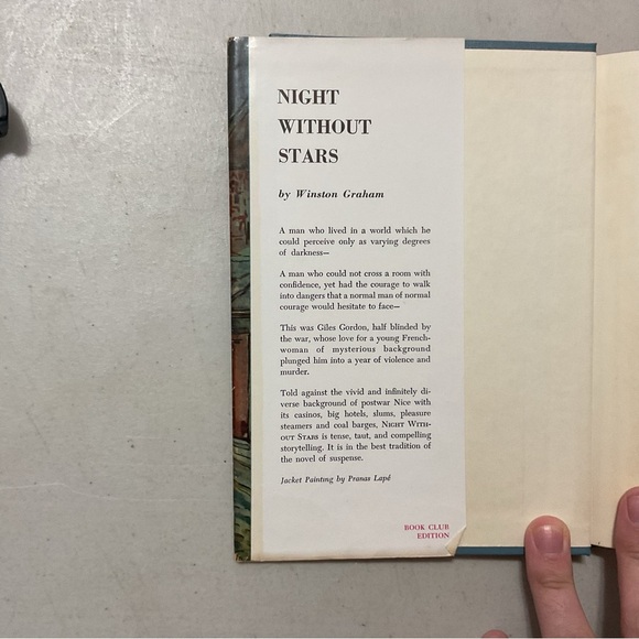 Night Without Stars by Winston Graham Vintage Hardcover Book - Picture 2 of 6